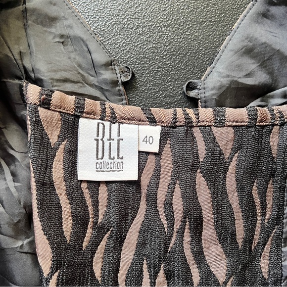 Bee Collection Y2K Lace Up Corset Vest Brown Black Animal Print Top - Picture 9 of 12